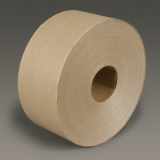 3M 6147 Water Activated Paper Tape Natural Performance Reinforced, 3 in x 450 ft, 10 rolls per case Bulk