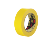 3M 301+ IW Performance Yellow Masking Tape 301+, 36 mm x 55 m, 24 individually wrapped rolls per case, Conveniently Packaged