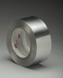 3M 425 Aluminum Foil Tape Silver, 1 in x 60 yd 4.6 mil, 36 rolls per case Bulk