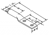 3M 40145 Scotchlok Aluminum Two Hole Lug, up to 35 kV, 4/0 AWG, White