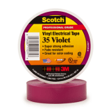 Scotch® Vinyl Color Coding Electrical Tape 35, 1/2 in x 20 ft, Violet, 10 rolls/carton, 100 rolls/Case