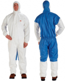 3M™ Protective Coverall 4535 White & Blue Type 5/6 Size Extra Large 20/ case