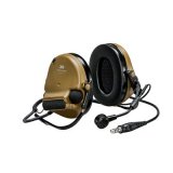3M™ PELTOR™ ComTac™ VI NIB headset, neckband, single lead, standard dynamic mic, MI input, NATO wiring, Coyote, MT20H682BB-47N CY