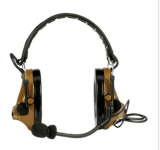 3M™ PELTOR™ ComTac™ V Headset MT20H682FB-47 CY, Foldable, Single Lead, Standard Dynamic Mic, NATO Wiring, Coyote