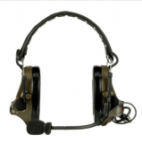 3M™ PELTOR™ ComTac™ V Headset MT20H682FB-47 GN, Foldable, Single Lead, Standard Dynamic Mic, NATO Wiring, Green