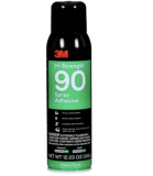 3M 90 Hi-Strength Spray Adhesive, INVERTED Aerosol Net Wt 17.6 oz, 12 cans per case