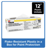 3M MFB-12 Hand-Masker PAINTER'S PLASTIC PLUS, 12 ft x 400 ft x .31 mil (3,65 m x 121 m x .00787 mm)