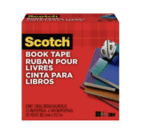 Scotch® Book Tape, 845-150, 1.5 in x 540 in (15 yd) (38,1 mm x 13,7 m)