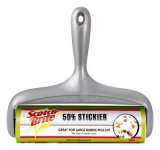 3M 830LSRS-60 Scotch-Brite 50% Stickier Large Surface Lint Roller, 8 in x 31.4 ft (20.3 cm x 9.57 m), 4/1
