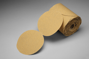 3M 216U Stikit Gold Paper Disc Roll, 5 in x NH P80 A-weight, 125 discs per roll 10 rolls per case