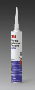 3M 5200 Marine Adhesive Sealant Black, PN06504, 1/10 Gallon Cartridge, 12 per case