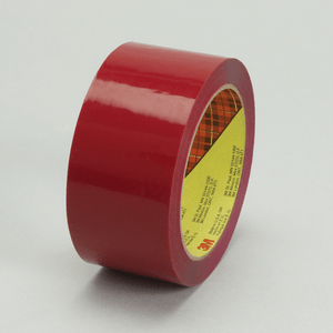 3M 373 Scotch Box Sealing Tape Red, 72 mm x 50 m, 24 per case Bulk