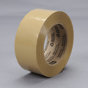 3M 375 Scotch Box Sealing Tape Tan, 72 mm x 50 m, 24 per case Bulk