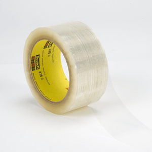 3M 375 Scotch Box Sealing Tape Clear, 48 mm x 1500 m, 3 per case
