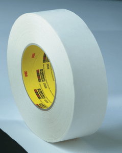 3M 2526 Textile Flatback Tape White, 96 mm x 55 m 9.8 mil, 8 per case Bulk
