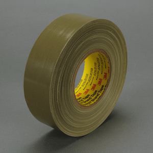 3M 390 Scotch Polyethylene Coated Cloth Tape Olive, 48 mm x 54.8 m 11.7 mil, 24 per case Bulk