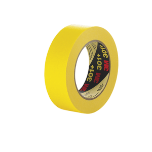 3M 301+ Performance Yellow Masking Tape+, 48 mm x 55 m 6.3 mil, 24 per case Bulk