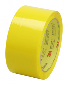3M 373 IW Scotch High Performance Box Sealing Tape 373 Yellow, 48 mm x 50 m, 36 Individually Wrapped Rolls Per Case, Conveniently Packaged