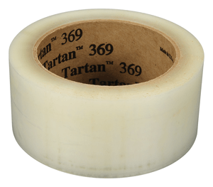 3M 369 PK6 Tartan General Use Box Sealing Tape 369 Clear, 48 mm x 50 m, 6 rolls per pack, 6 packs per case, Conveniently Packaged
