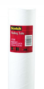3M 7979 Scotch Mailing Tube White 2 15/16 in x 36 in