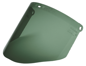 3M 82525-00000 Polycarbonate Molded Faceshield Window WP96B, Medium Green, 10 EA/Case