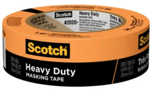 Scotch® Heavy Duty Masking Tape 2020+-36AP, 1.41 in x 60.1 yd (36mm x 55m)