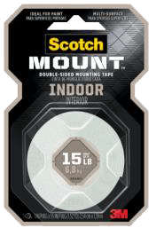 Scotch-Mount™ Indoor Double-Sided Mounting Tape 314H-MED, 1 in x 125 in, 24/Case