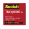 3M 600-2P34-72 Scotch Transparent Tape, 3/4 in x 2592 in (19 mm x 65,8 m) 2 PK